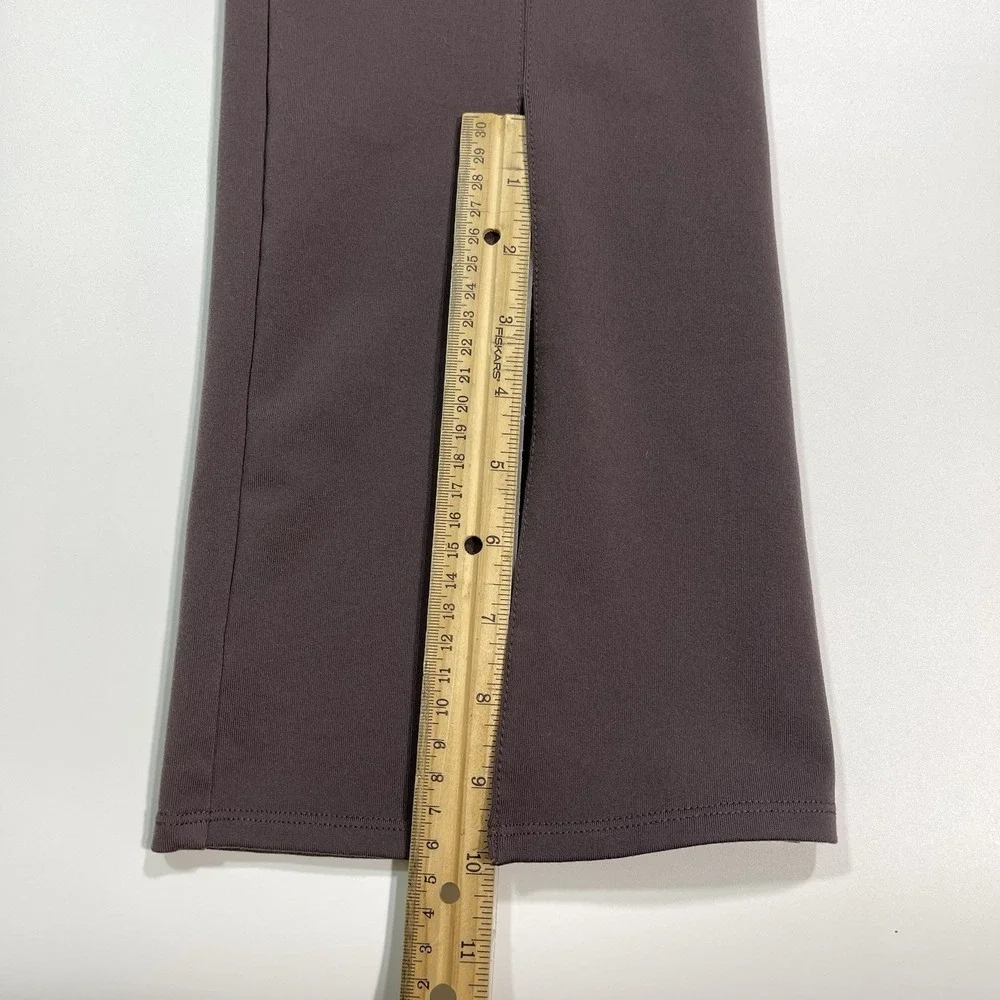 Alo Yoga Raisin High Waist Split Zip Flare Leggings